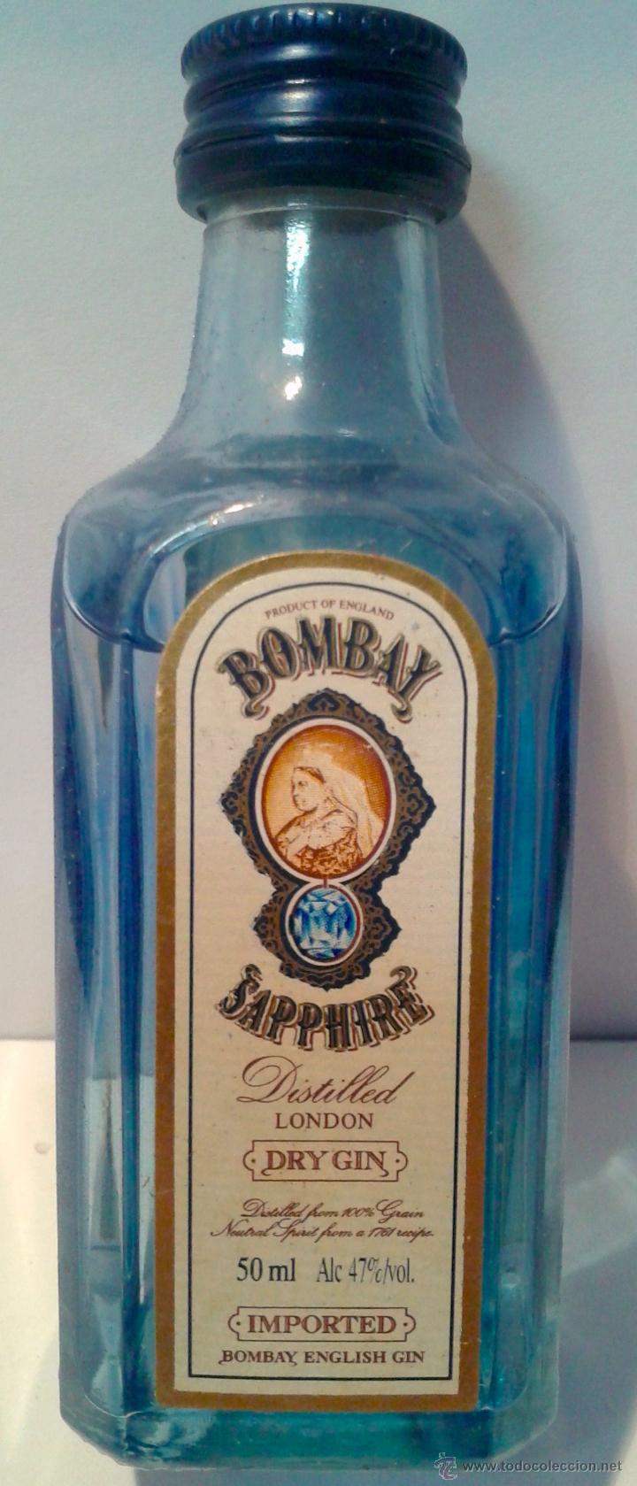 Botellas antiguas: MINI BOTELLA-BOMBAY- - Foto 1