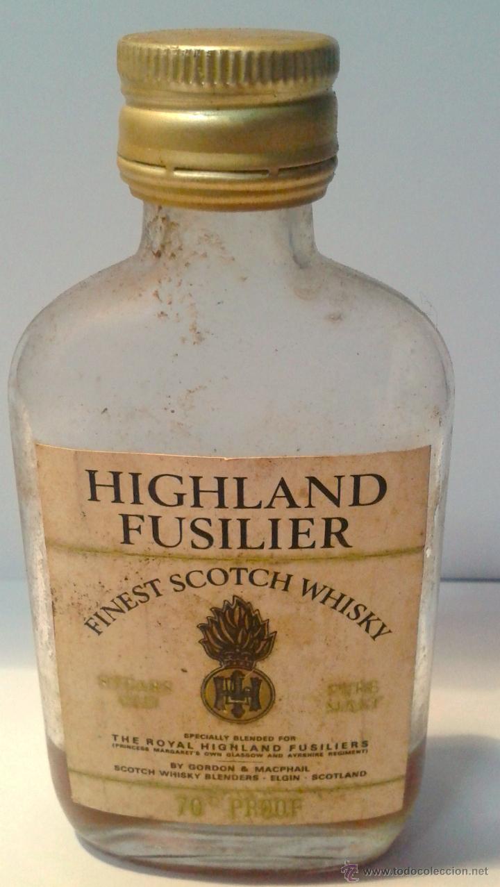Botellas antiguas: MINI BOTELLA DE SCOTCH WISKY-EVAPORADA- - Foto 1