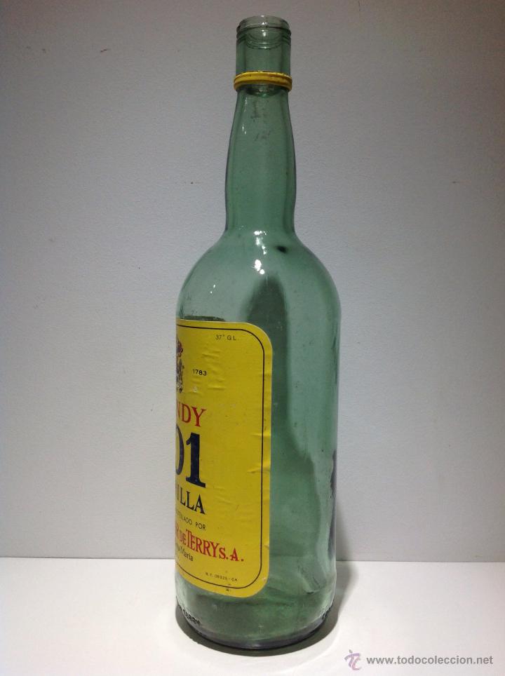Botellas antiguas: BOTELLA DE BRANDY 501 AMARILLA. TERRY. - Foto 3