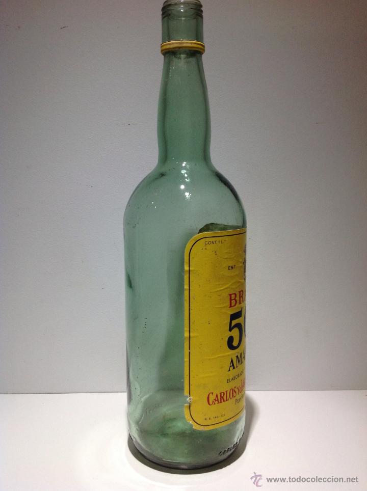 Botellas antiguas: BOTELLA DE BRANDY 501 AMARILLA. TERRY. - Foto 4