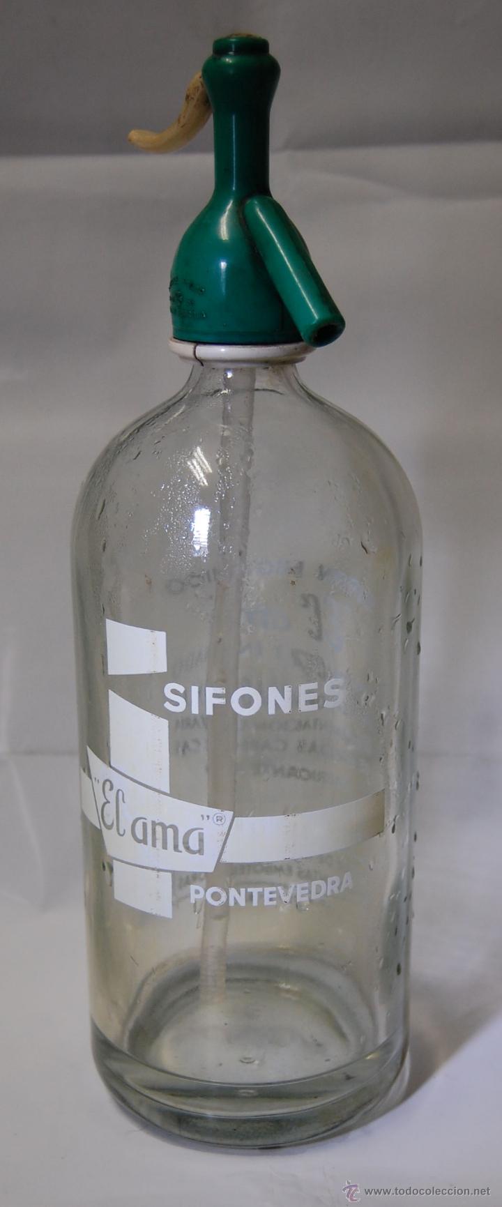 Botellas antiguas: SIF&Oacute;N EL AMA DE PONTEVEDRA - Foto 1