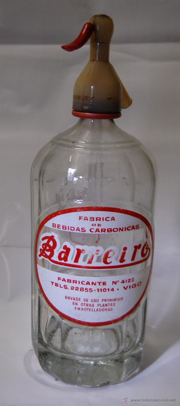Botellas antiguas: SIF&Oacute;N BARREIRO DE VIGO - Foto 1