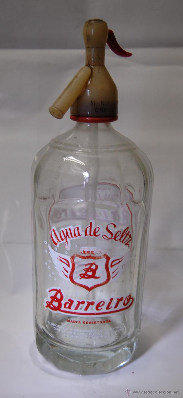 Botellas antiguas: SIF&Oacute;N BARREIRO DE VIGO - Foto 2