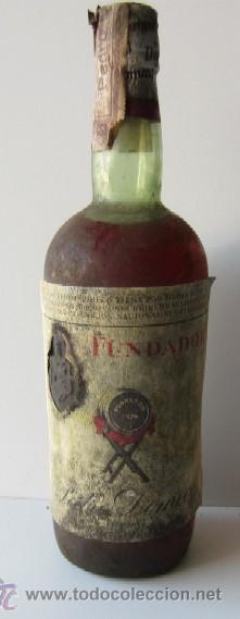 Botellas antiguas: BOTELLA FUNDADOR A&Ntilde;O 1964 - Foto 1