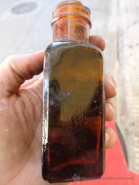 Botellas antiguas: Antigua botella de cristal BO-14 - Foto 1