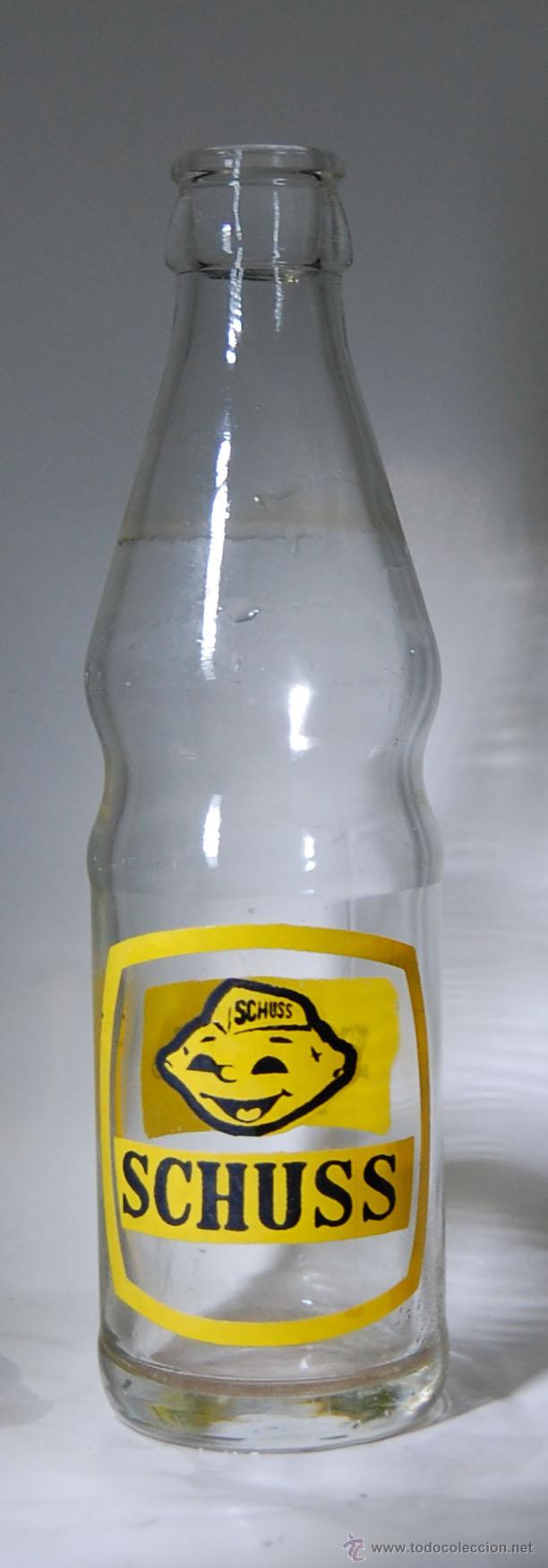 Botellas antiguas: BOTELLA DE ZUMO SCHUSS 200 ml - Foto 1
