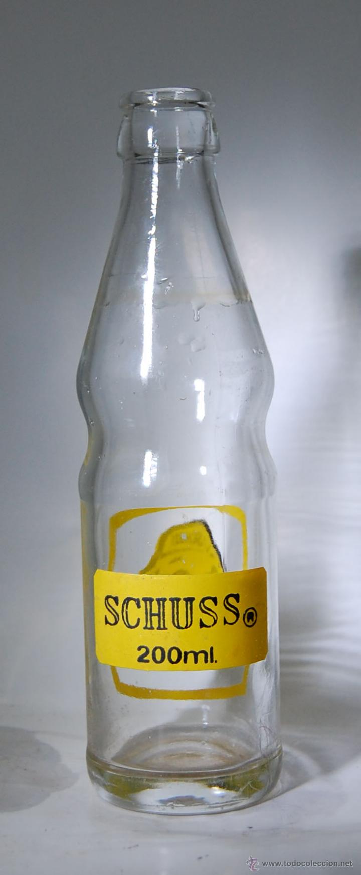 Botellas antiguas: BOTELLA DE ZUMO SCHUSS 200 ml - Foto 2