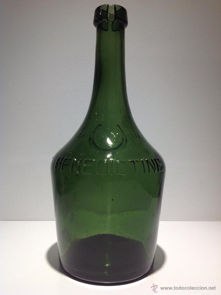 Botellas antiguas: ANTIGUA BOTELLA DE BENEDICTINE. - Foto 5