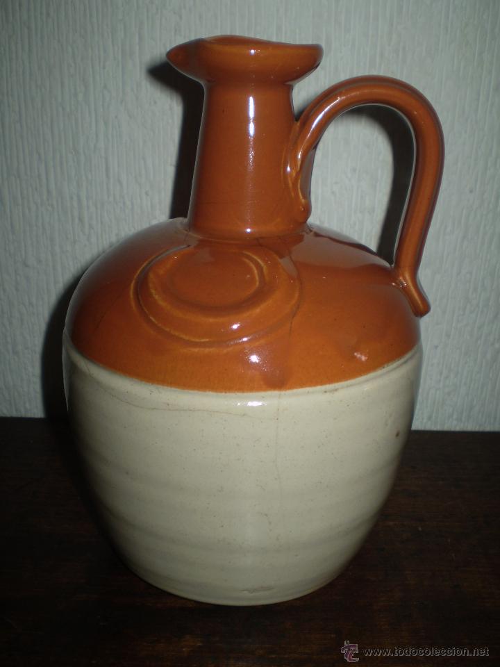 Botellas antiguas: ALCUZA DE WHISKY DE GRES VIDRIADO - Foto 1
