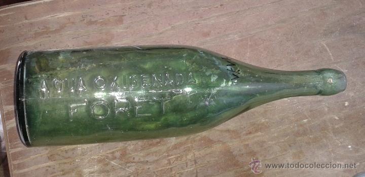 Botellas antiguas: Botella de agua oxigenada FORET, 33cm - Foto 1