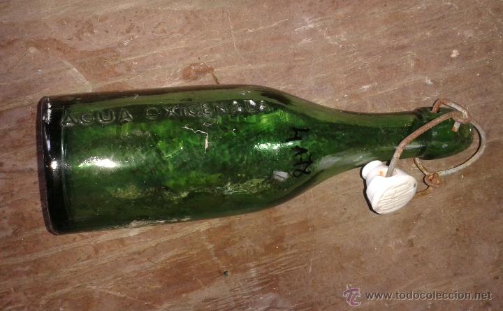 Botellas antiguas: Botella de 22cm, agua oxigenada - Foto 1