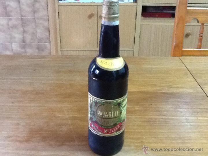 Botellas antiguas: A.de muller, pajarete solera 1951 - Foto 1