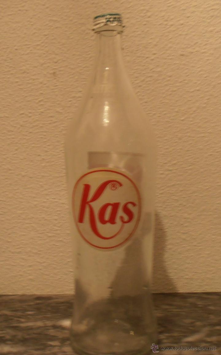 Botellas antiguas: BOTELLA SERIGRAFIADA DE KAS - Foto 1