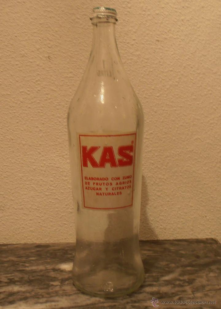 Botellas antiguas: BOTELLA SERIGRAFIADA DE KAS - Foto 2