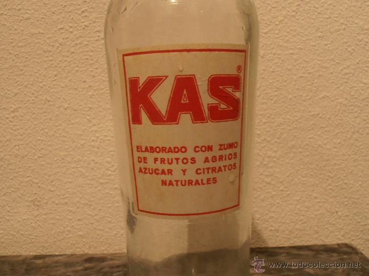 Botellas antiguas: BOTELLA SERIGRAFIADA DE KAS - Foto 3