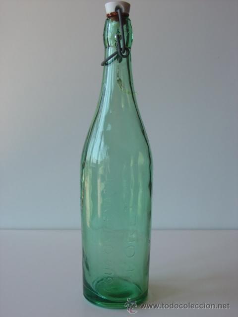 Botellas antiguas: Botella Agua Oxigenada Foret - Foto 1