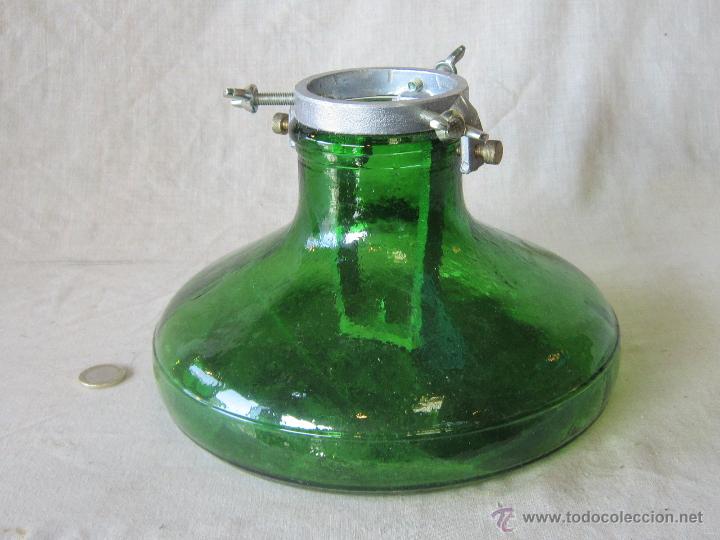 Botellas antiguas: BOTELLA DE CRISTAL - Foto 1