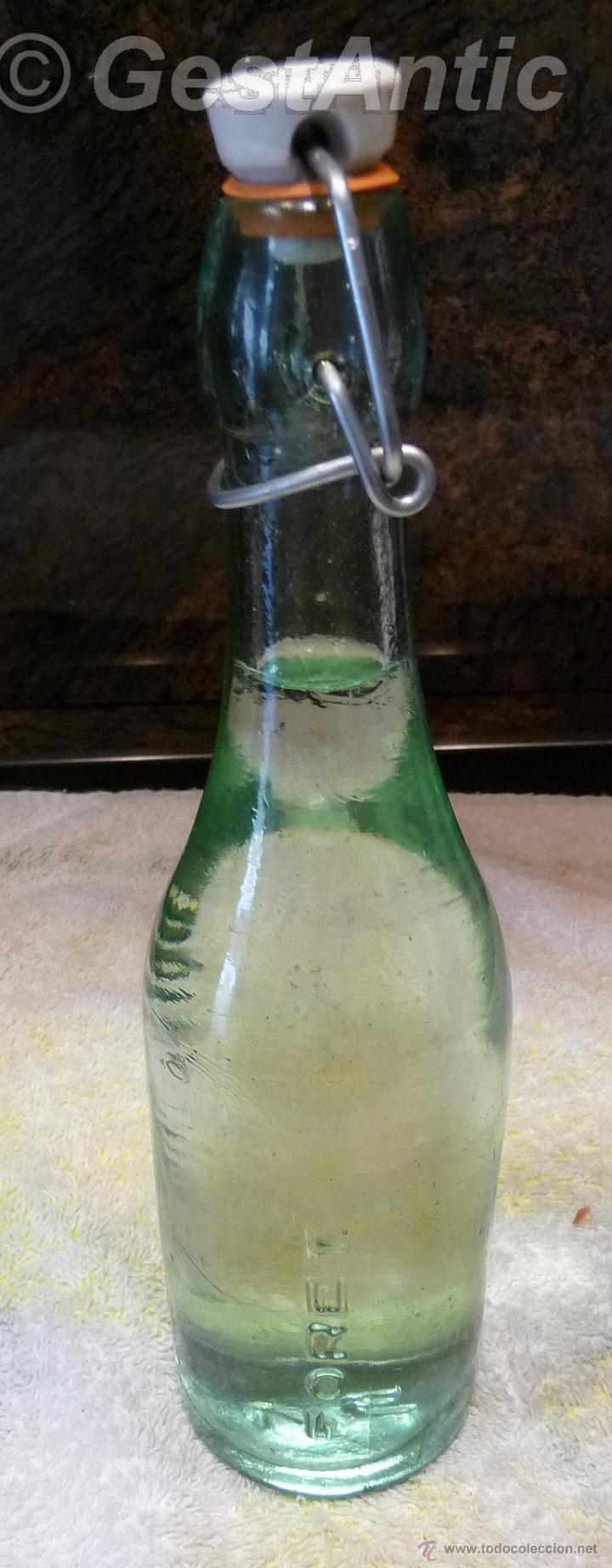 Botellas antiguas: BOTELLA 50 C.C. AGUA OXIGENADA FORET (RESTAURADA) - Foto 2