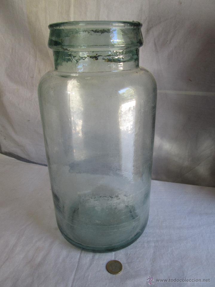 Botellas antiguas: GRAN BOTELLA DE CRISTAL - Foto 1