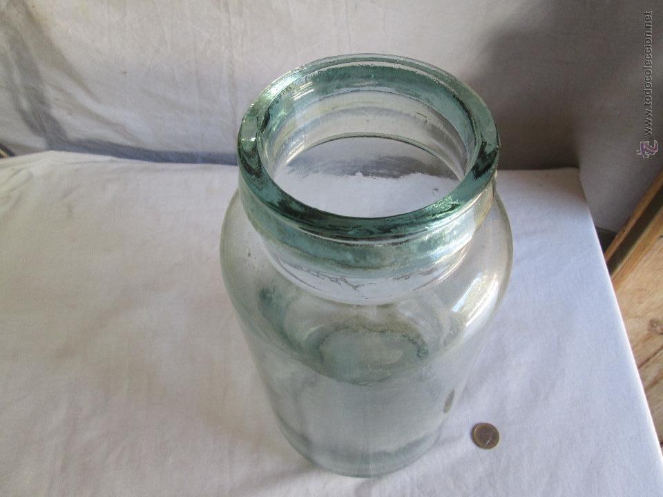Botellas antiguas: GRAN BOTELLA DE CRISTAL - Foto 3