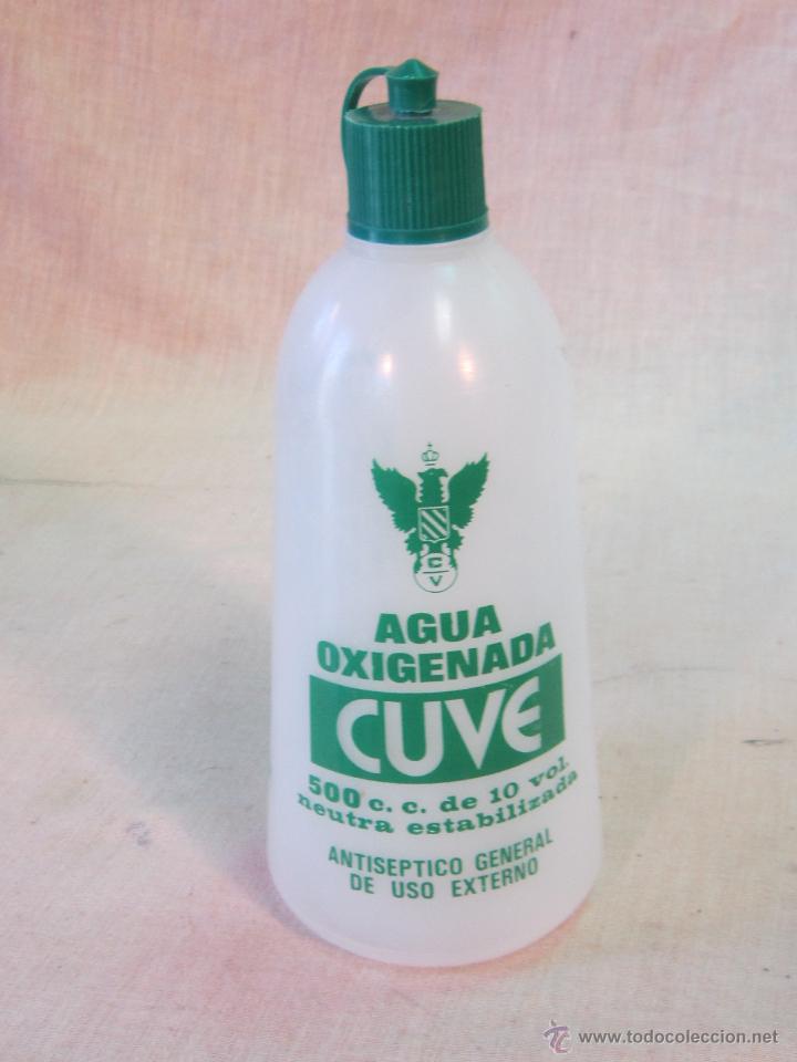 Botellas antiguas: AGUA OXIGENADA CUVE - Foto 1