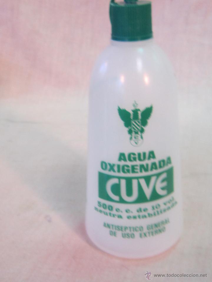 Botellas antiguas: AGUA OXIGENADA CUVE - Foto 3