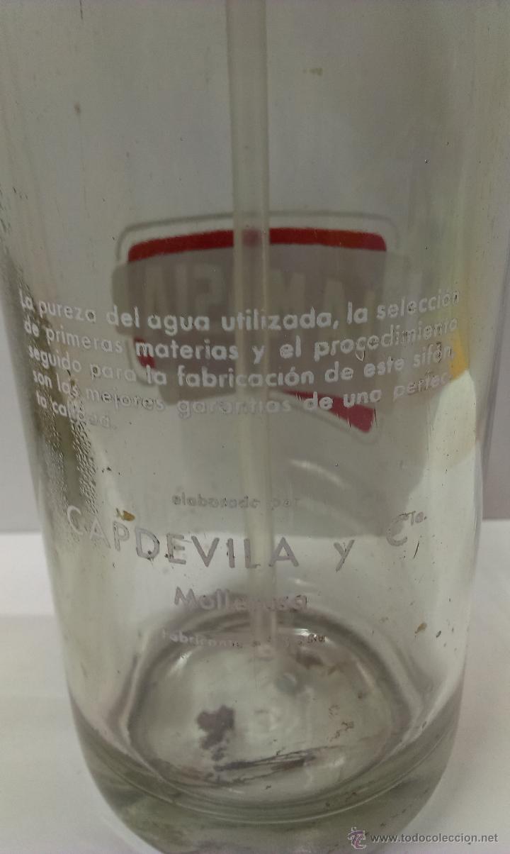 Botellas antiguas: SIFON  LA MASIA ( MOLLERUSA ) - Foto 4