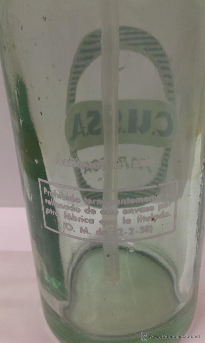 Botellas antiguas: SIFON C.U.S.S.A. ( TARREGA ) - Foto 3