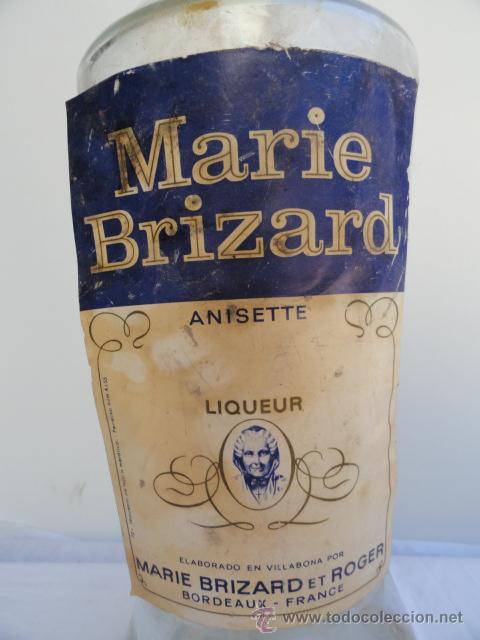 Botellas antiguas: GRAN BOTELLA DE AN&Iacute;S MARIE BRIZARD. - Foto 3