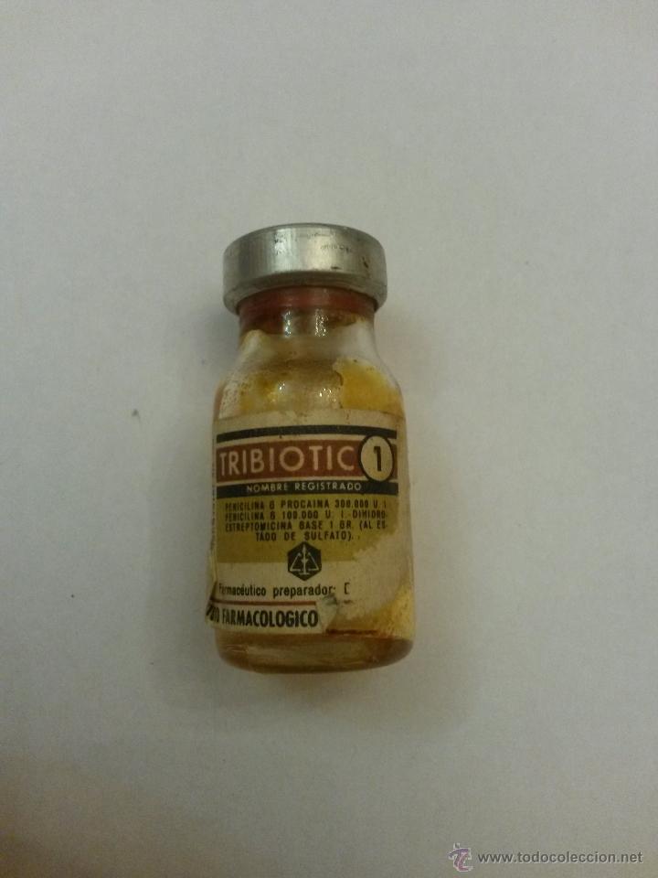 Botellas antiguas: Frasco de medicina ,inyeccion de 5 x 2,5 cms - Foto 1