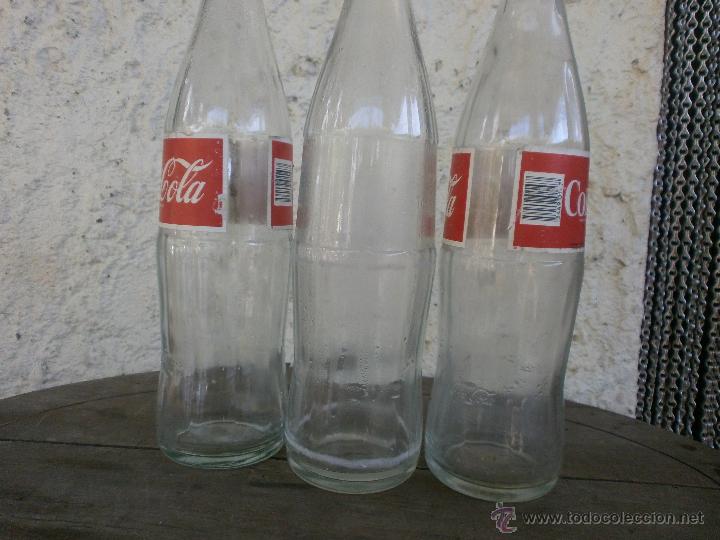 Botellas antiguas: 3 BOTELLAS COCA COLA - Foto 2
