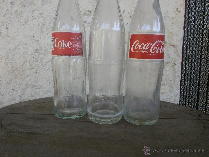 Botellas antiguas: 3 BOTELLAS COCA COLA - Foto 3