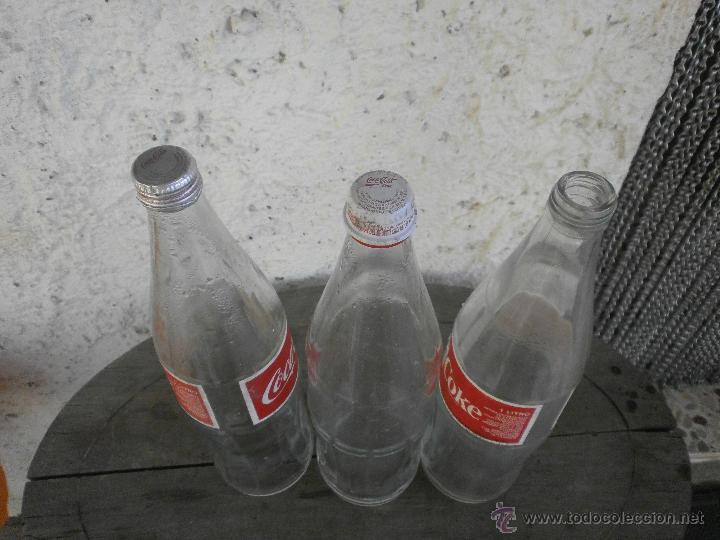 Botellas antiguas: 3 BOTELLAS COCA COLA - Foto 5