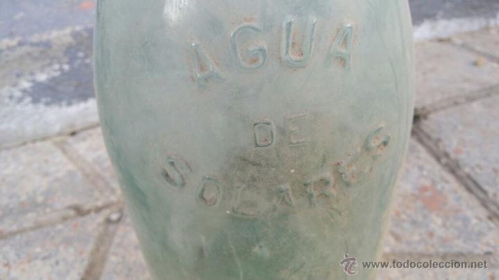 Botellas antiguas: antigua botella de agua de solares. - Foto 3