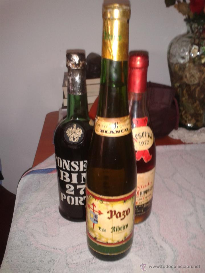 Botellas antiguas: Antigua botella de Ribeiro Pazo - Foto 1