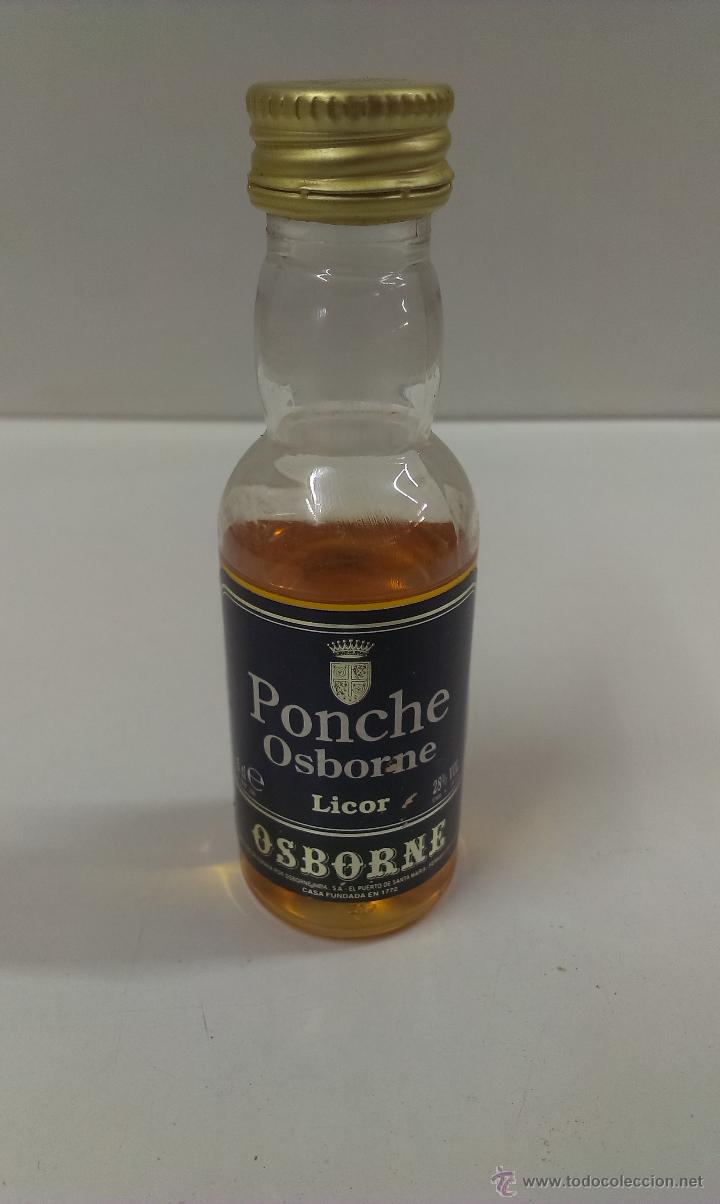 Botellas antiguas: BOTELLA PEQUE&Ntilde;A PONCHE OSBORNE - Foto 1