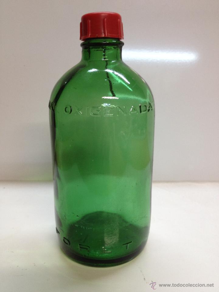 Botellas antiguas: BOTELLA AGUA OXIGENADA FORET (G) - Foto 1