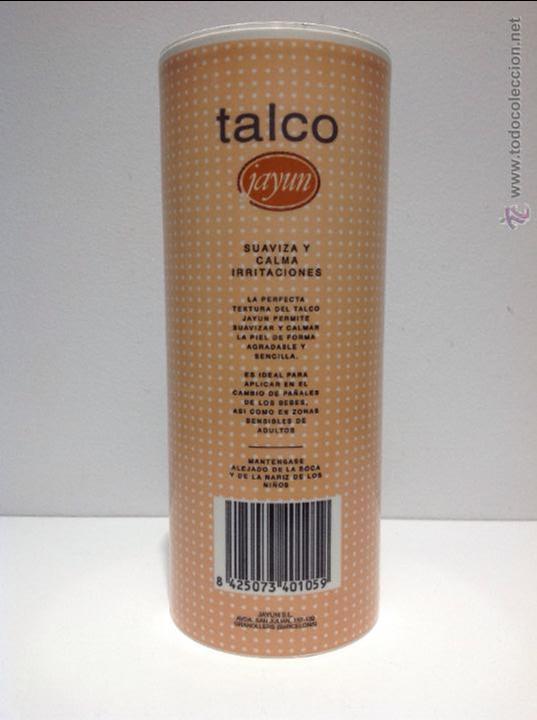 Botellas antiguas: ANTIGUO BOTE DE TALCO *JAYUN * - Foto 2