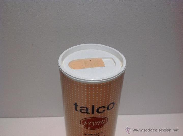 Botellas antiguas: ANTIGUO BOTE DE TALCO *JAYUN * - Foto 4