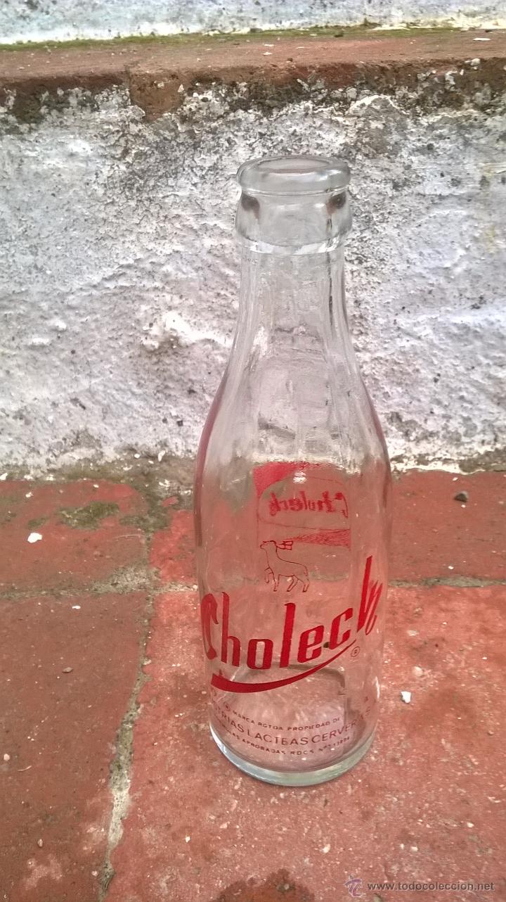 Botellas antiguas: caja antigua completa de botellas  choleck - Foto 2