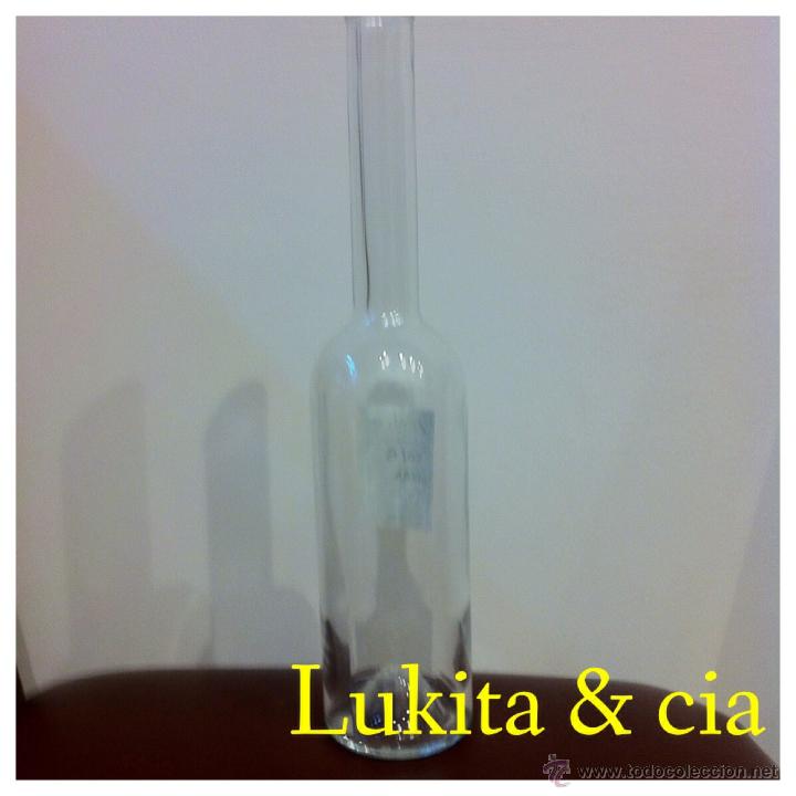 Botellas antiguas: BOTELLA DE CRISTAL TRANSPARENTE. - Foto 2