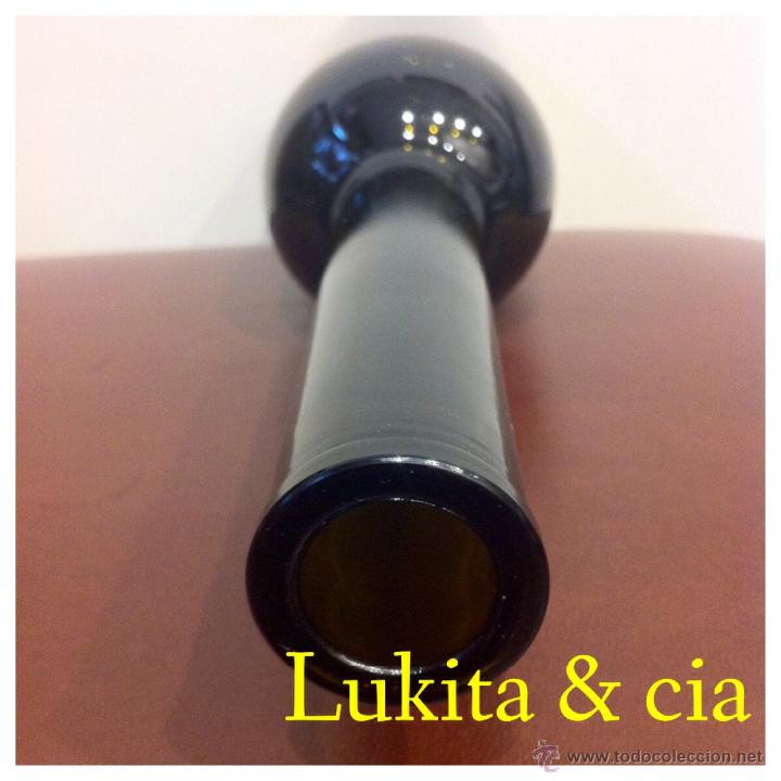 Botellas antiguas: BOTELLA DE CRISTAL OSCURO. - Foto 7