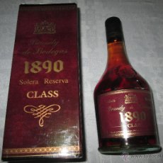 Botellas antiguas: Aª BOTELLA-BRANDY-1890-SOLERA RESERVA-CAJA-NUEVA-VER FOTOS.. Lote 46094058