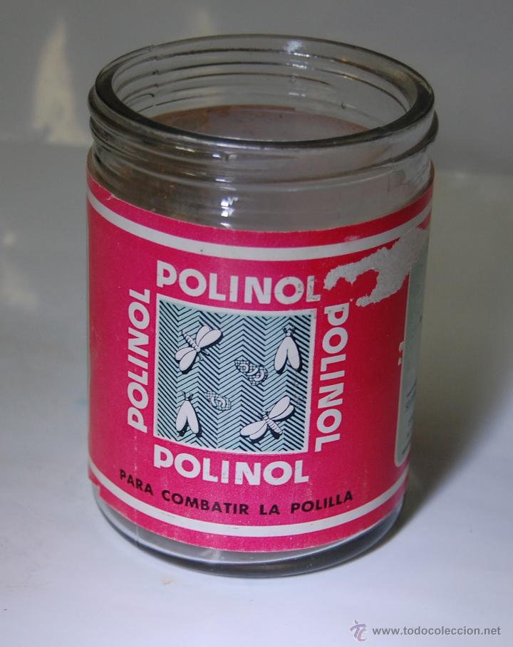 Botellas antiguas: frasco de polinol para la polilla - Foto 1