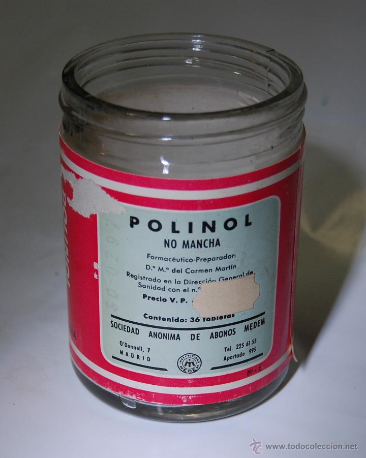 Botellas antiguas: frasco de polinol para la polilla - Foto 3