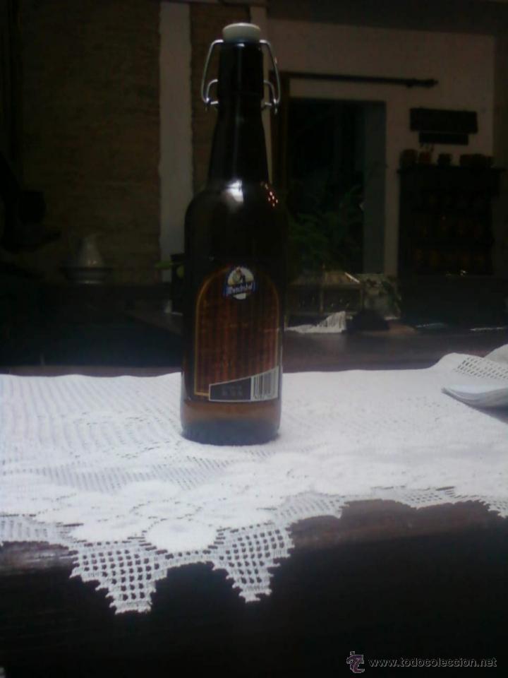 Botellas antiguas: BOTELLA DE CERVEZA M&Ouml;NCHSHOF - Foto 2
