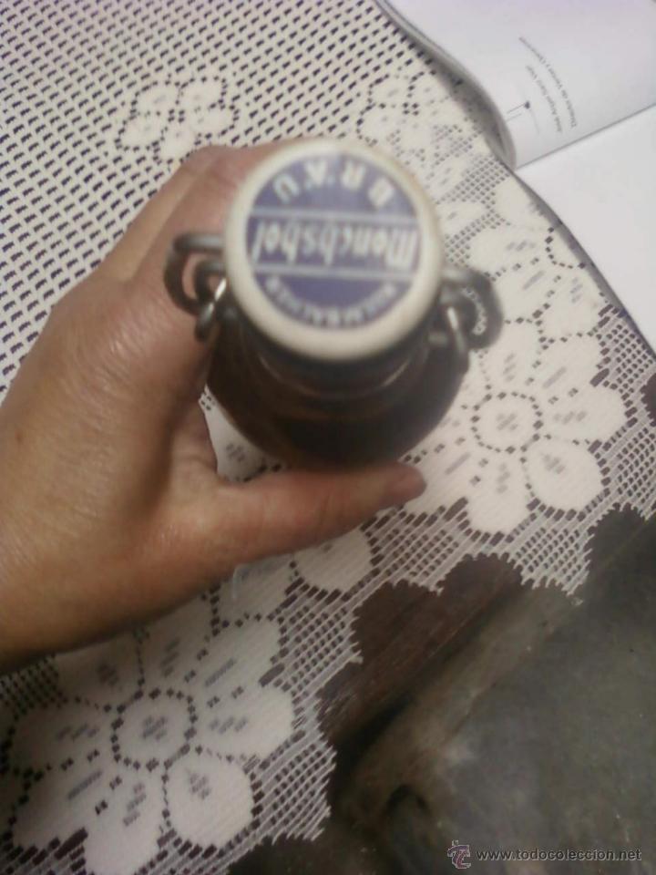 Botellas antiguas: BOTELLA DE CERVEZA M&Ouml;NCHSHOF - Foto 3