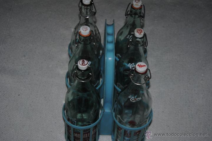 Botellas antiguas: BOTELLAS DE GASEOSA SERIGRAFIADAS - Foto 1