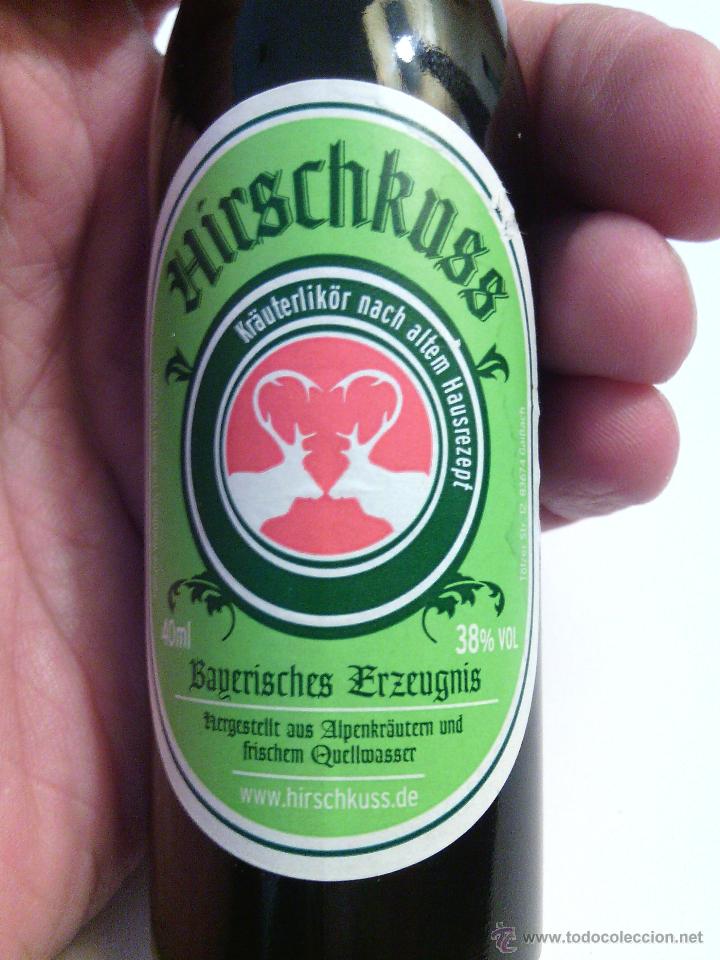 Botellas antiguas: Miniatura de Hirschkuss. - Foto 2