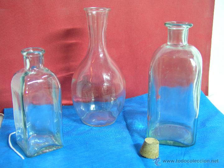 Botellas antiguas: BOTELLAS DE VIDRIO - Foto 1